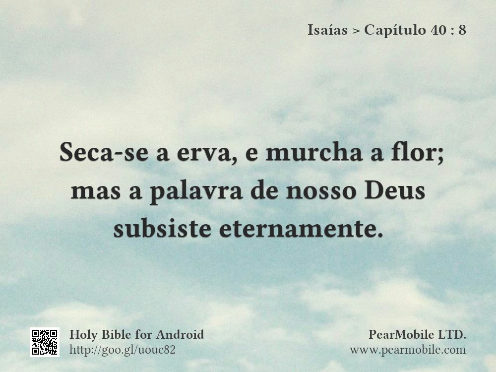 Isaías, Capítulo 40:8